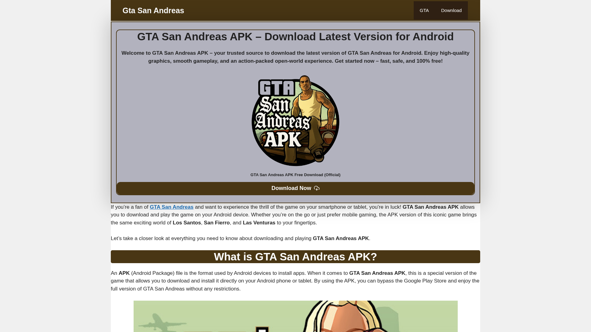 Screenshot of gta-san-andreas.net