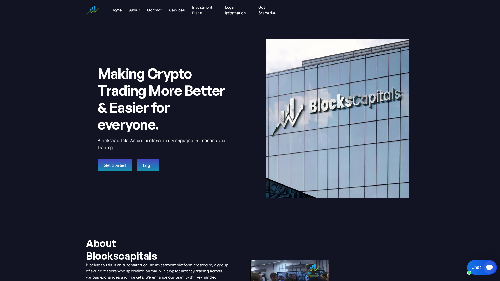 Screenshot of blockscapitals.ltd