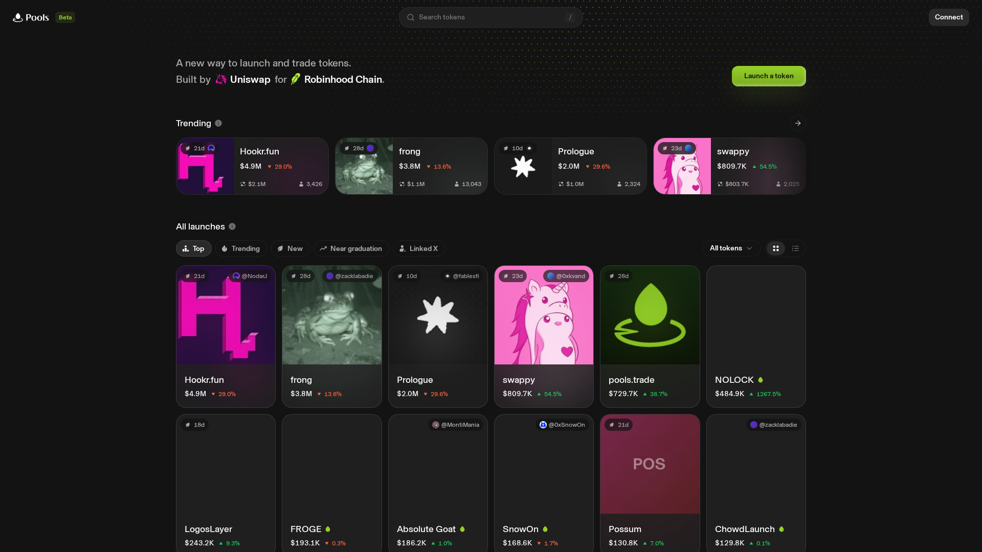 Screenshot of poolstrade.com