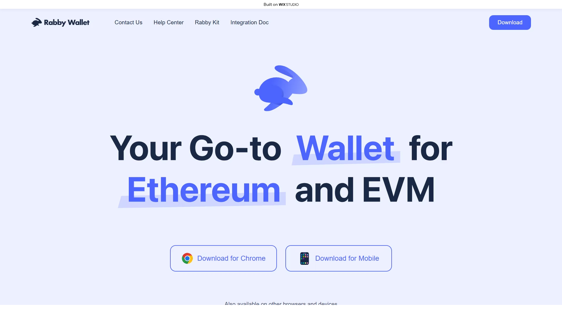 Screenshot of homepage-rabbycdn.wixstudio.com