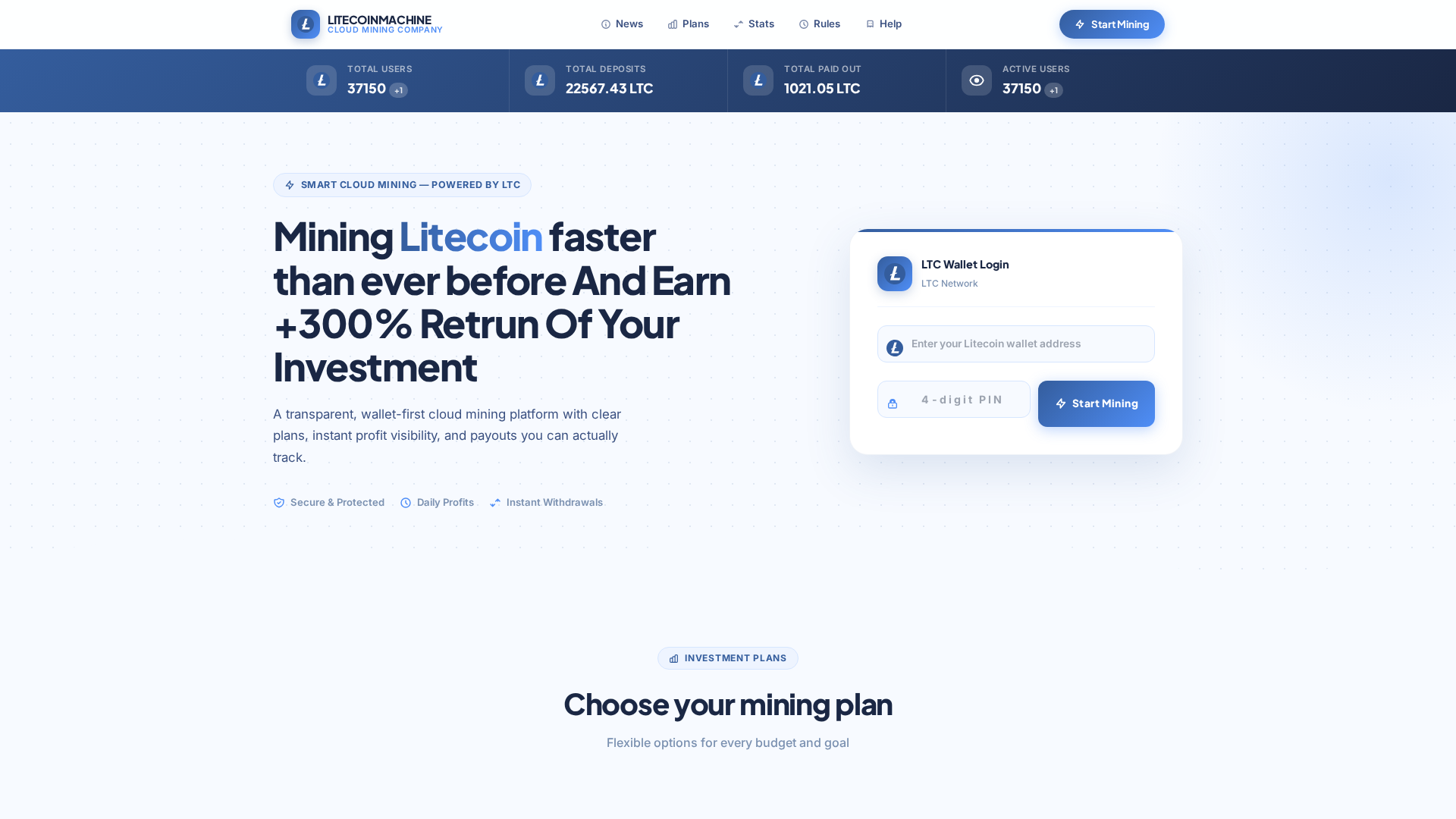 Screenshot of litecoin-machine.co