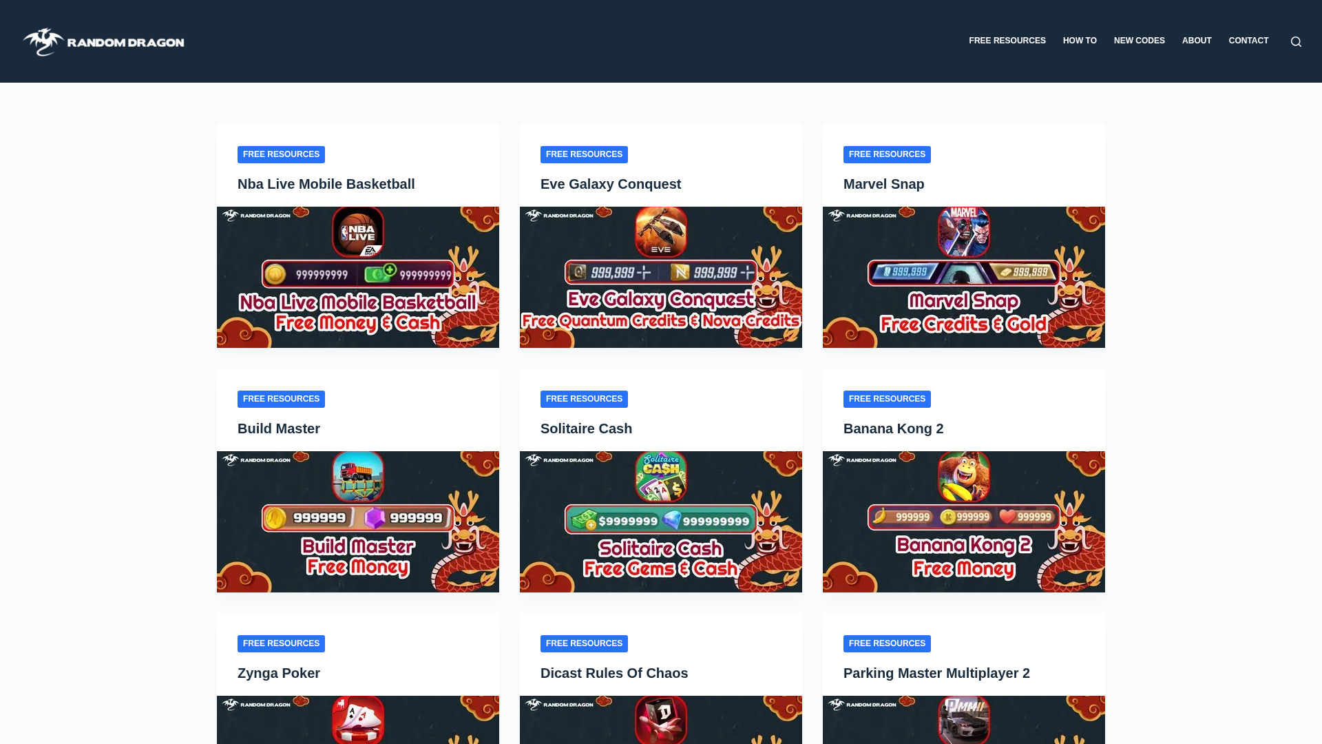 Screenshot of randomdragongames.com