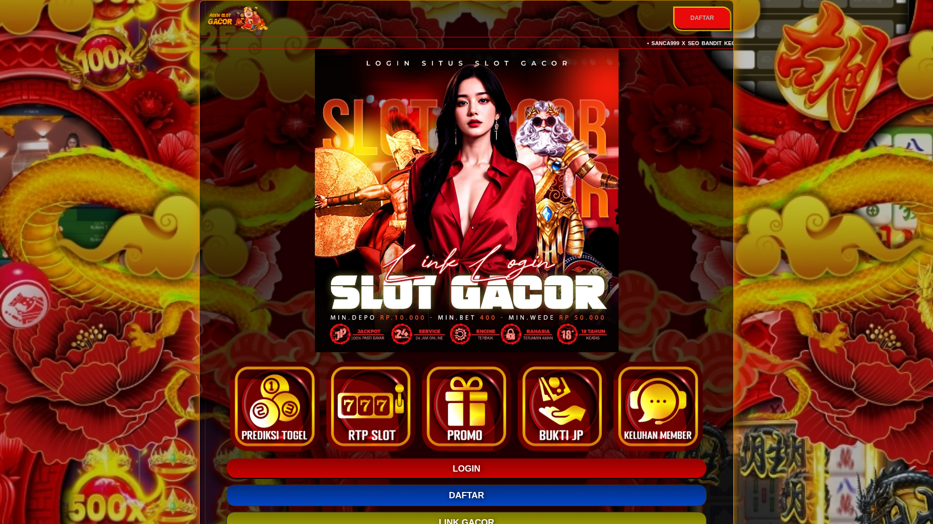 Screenshot of login-sanca999.pages.dev