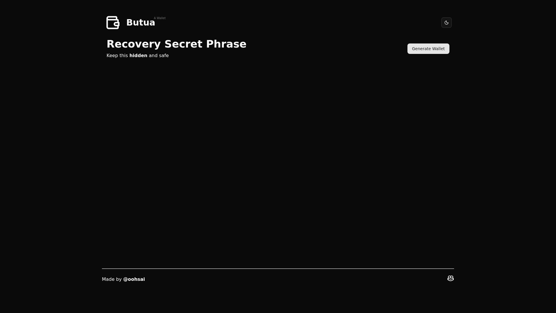Screenshot of butua.pages.dev