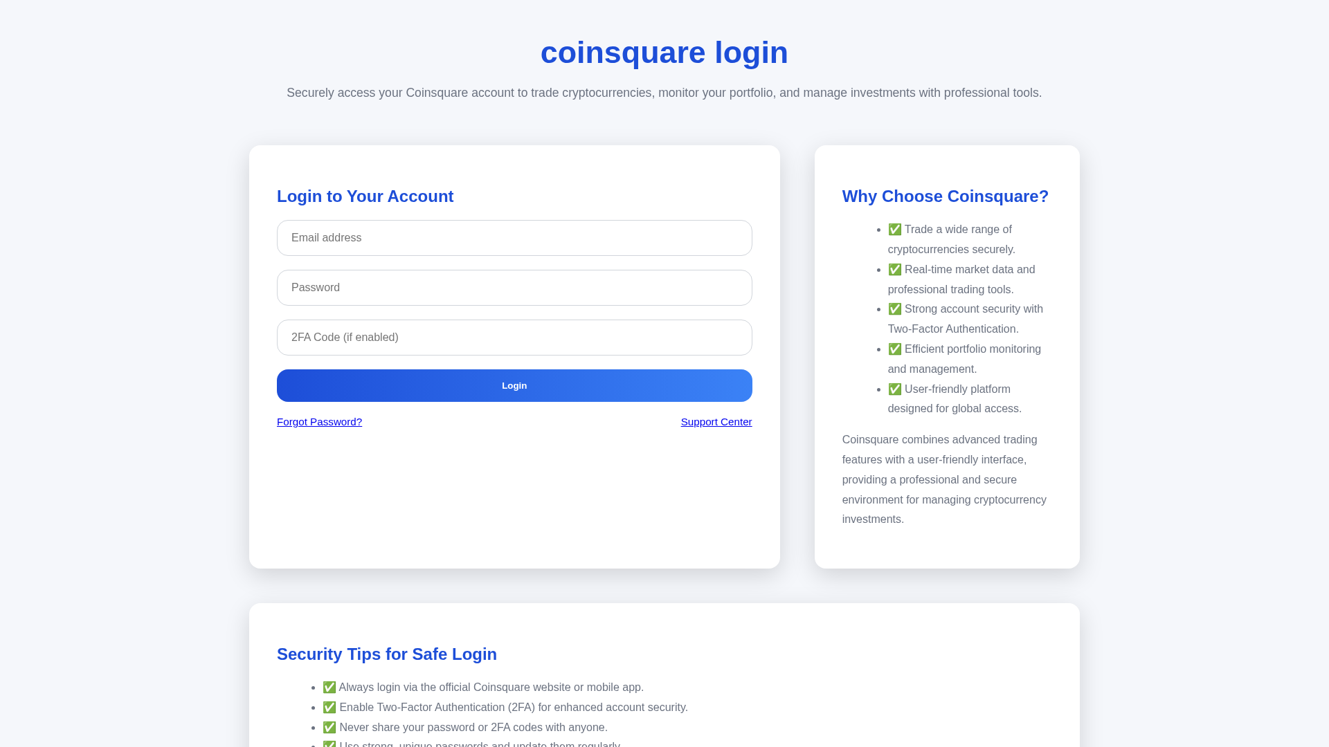 Screenshot of portal-coinsquare.pages.dev
