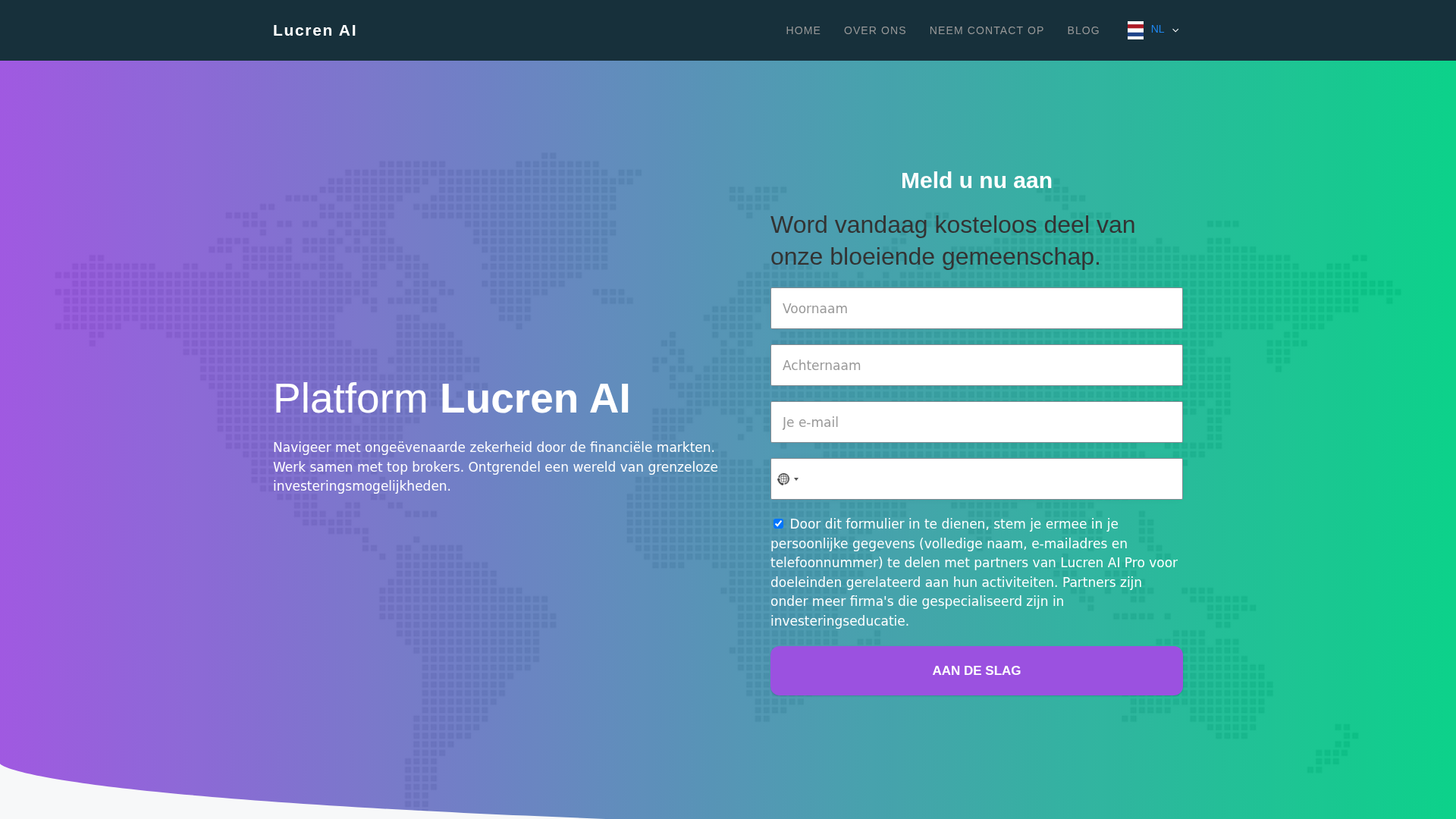 Screenshot of the-lucrenai.net