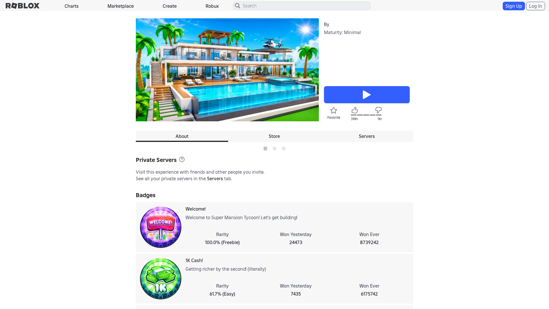 Screenshot of www.roblox.com.bn