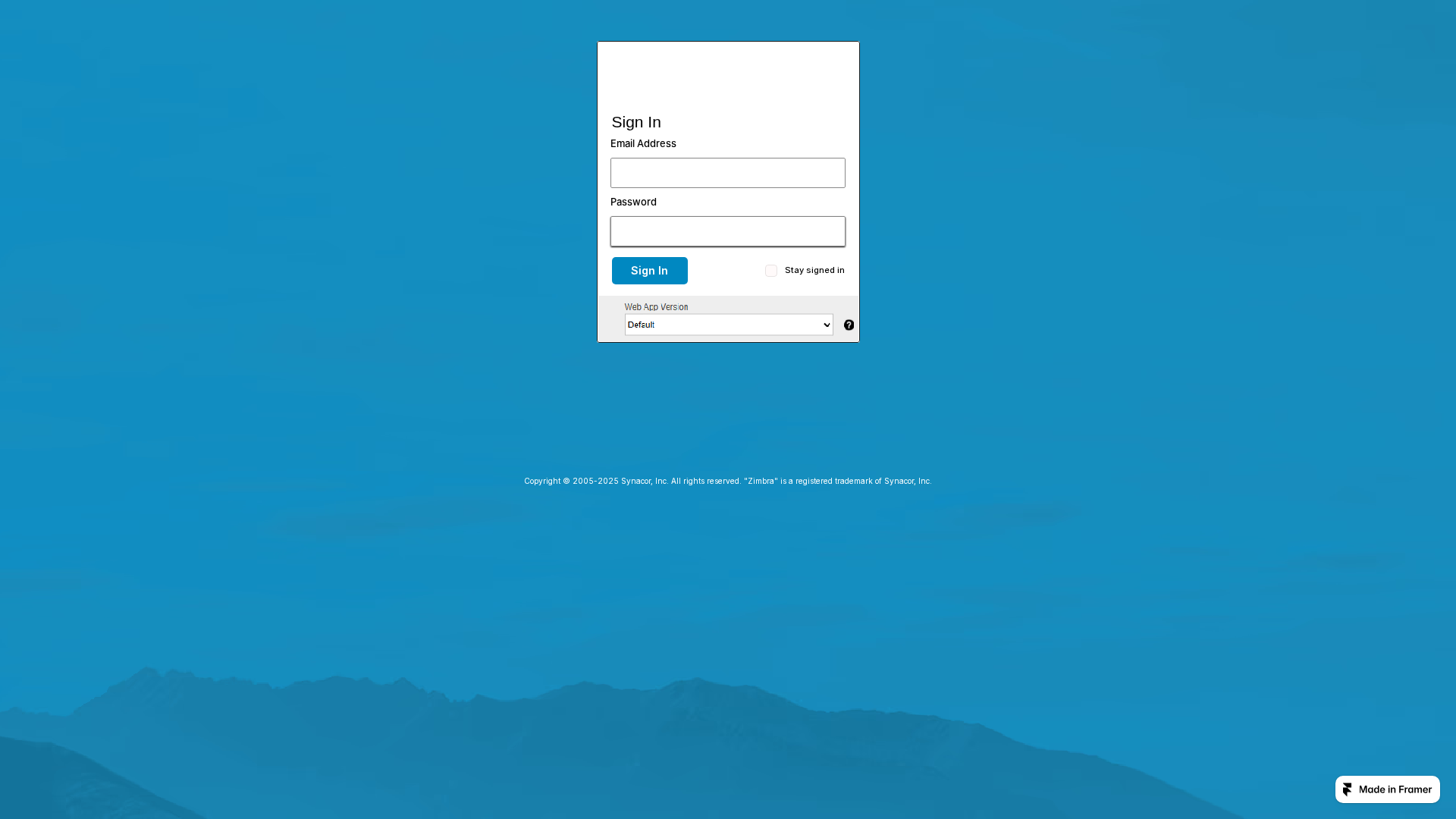 Screenshot of connectzimbraredirecting.framer.ai