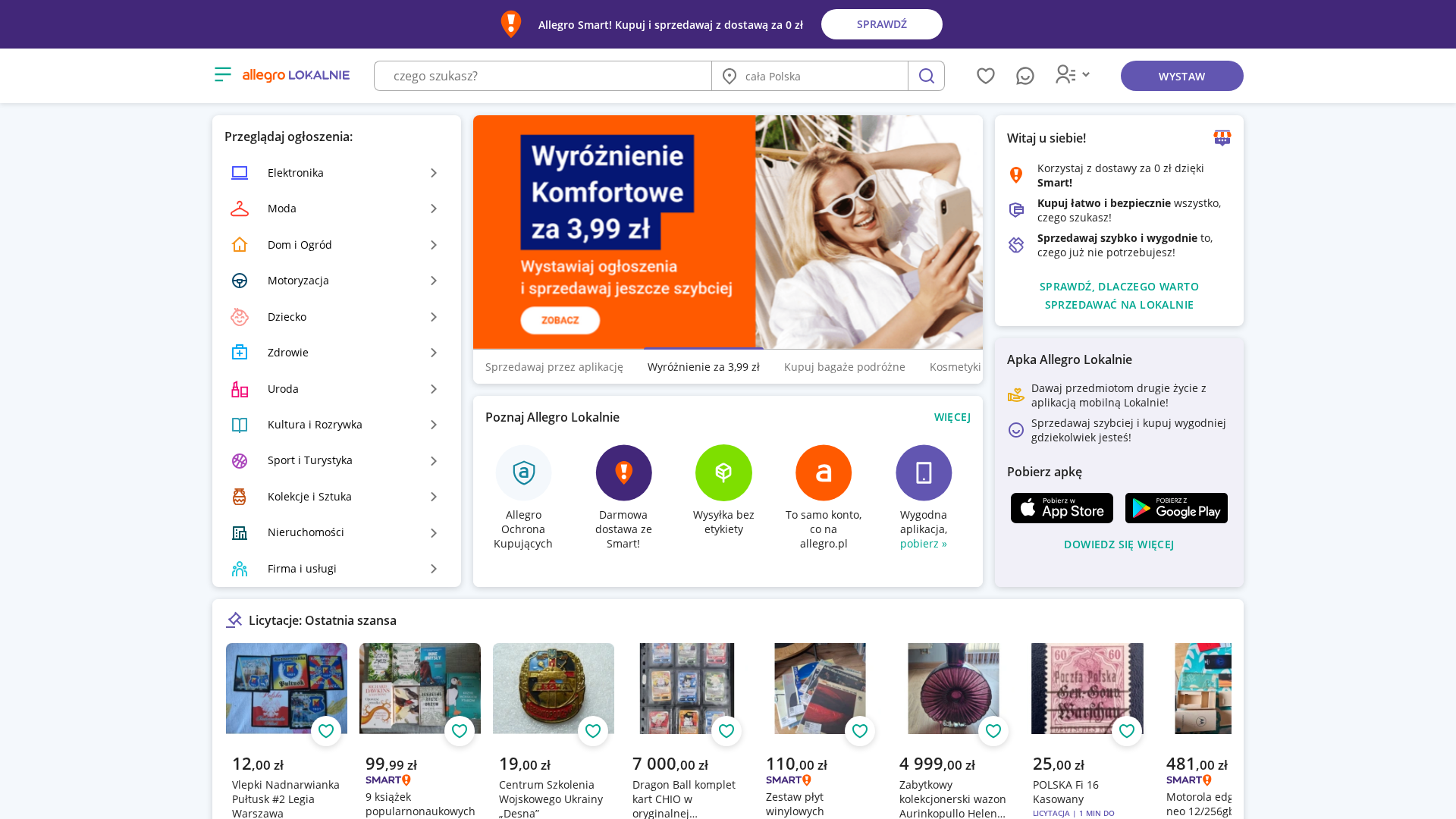 Screenshot of allegrolokalnie.pl-oferta5291202.shop