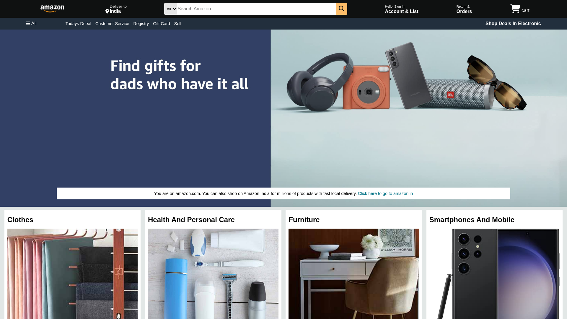 Screenshot of amazon-clone-mocha-three.vercel.app