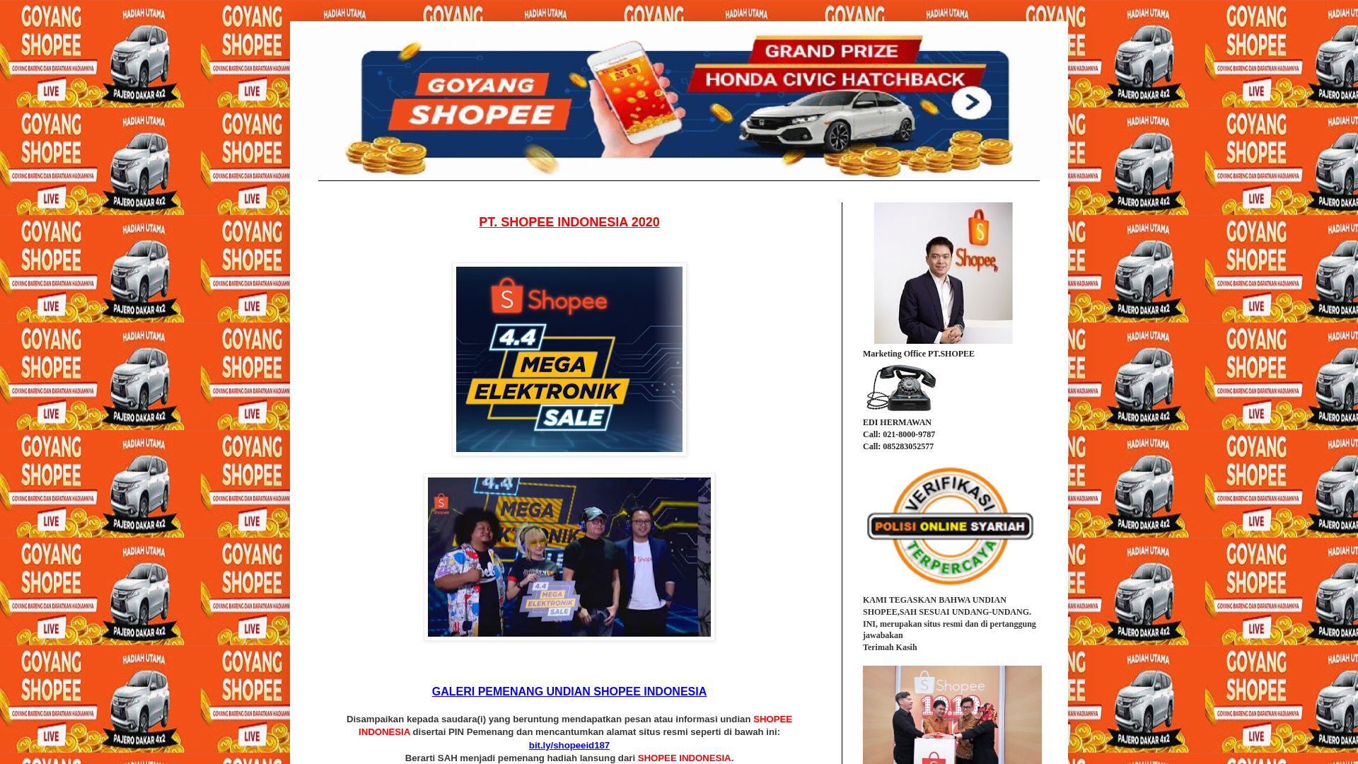 Screenshot of shopee187.blogspot.com