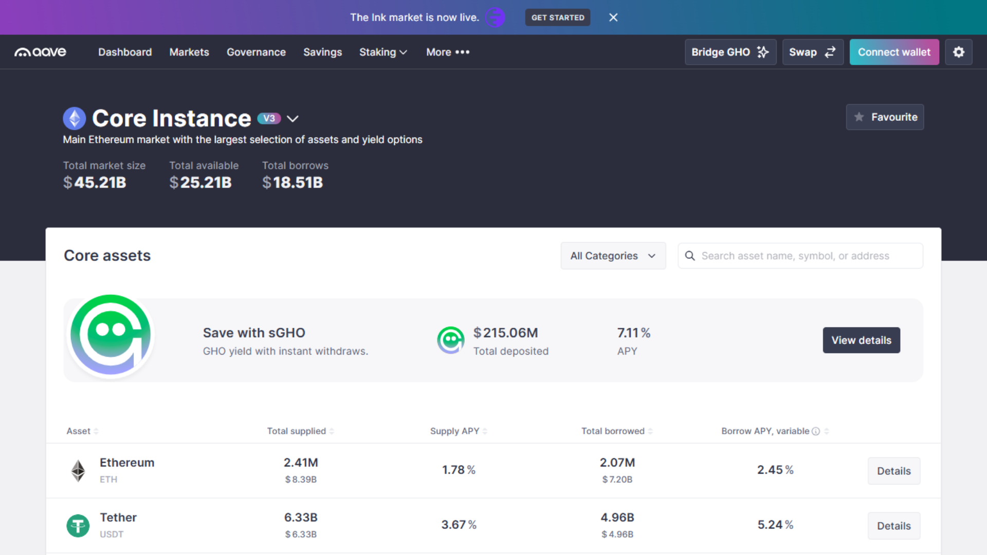 Screenshot of aave-dashbooard-en.pages.dev