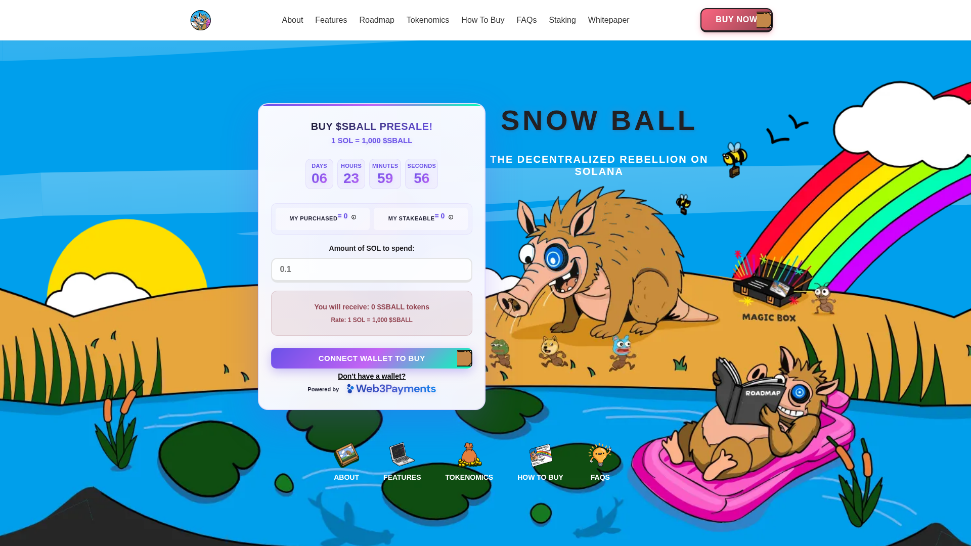 Screenshot of sballmeme.com