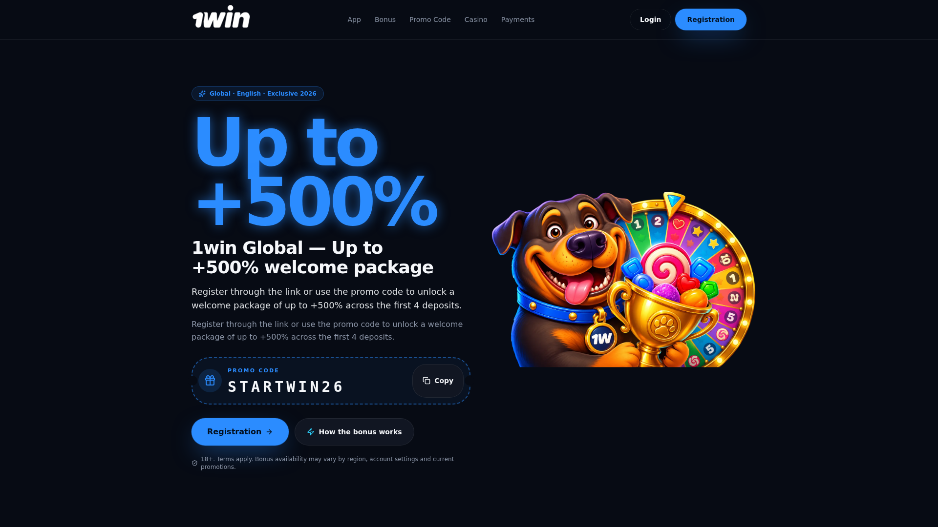Screenshot of 1win-portal.com