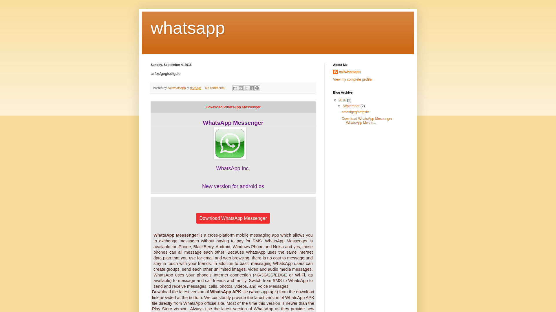 Screenshot of callfreewhatsapp.blogspot.com