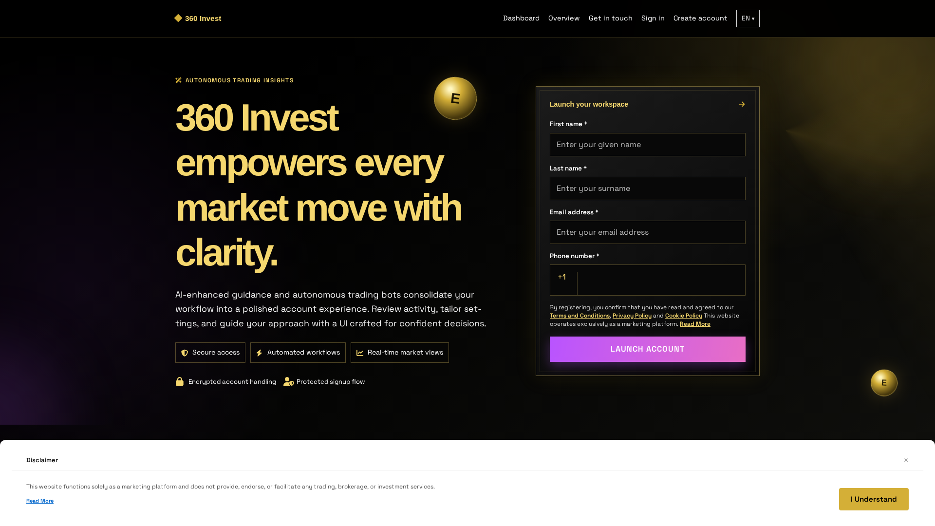 Screenshot of 360invest.digital
