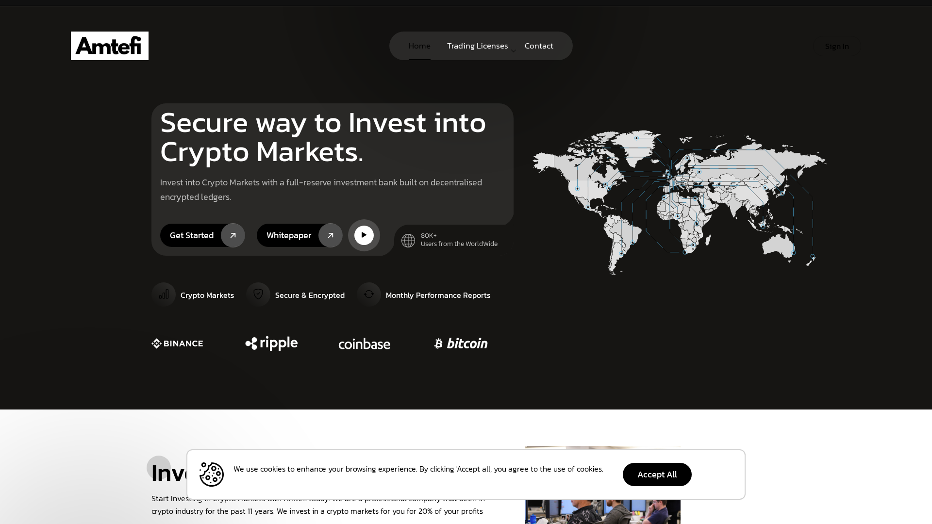 Screenshot of amtefi.com
