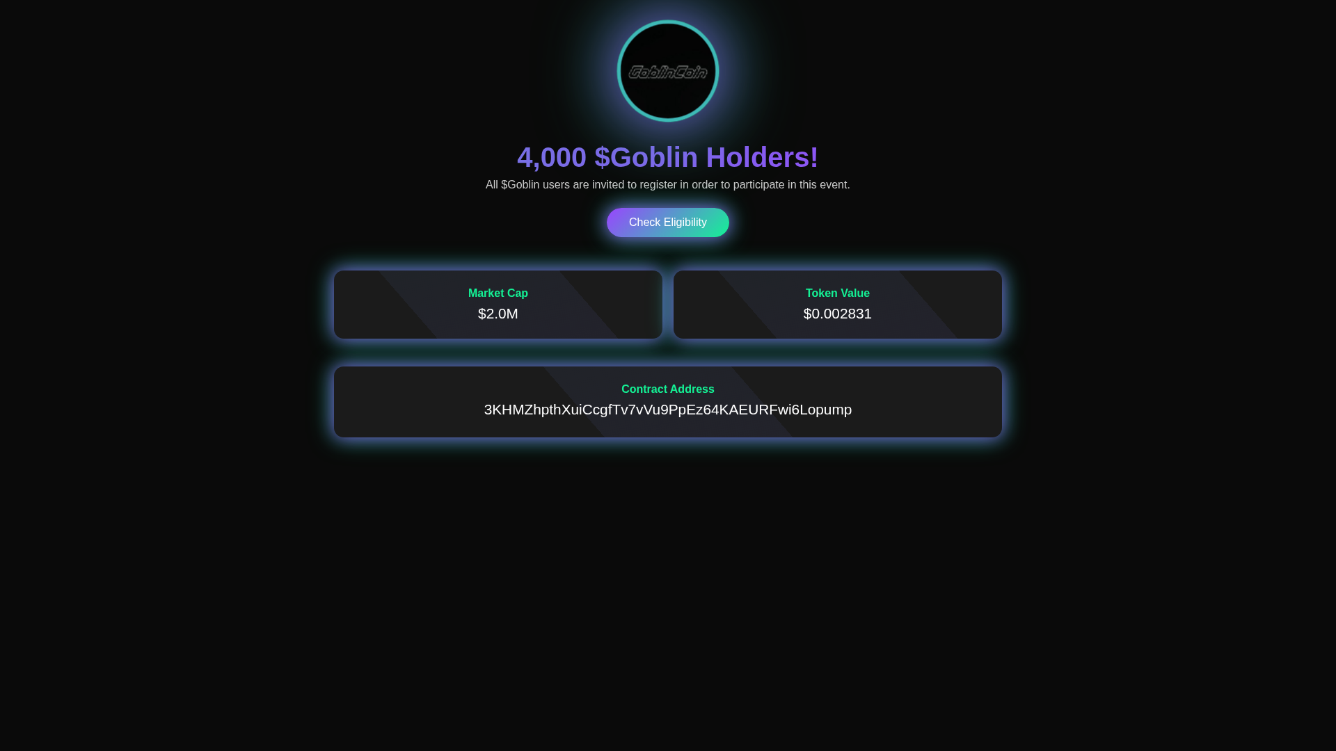 Screenshot of goblin-allocation.com