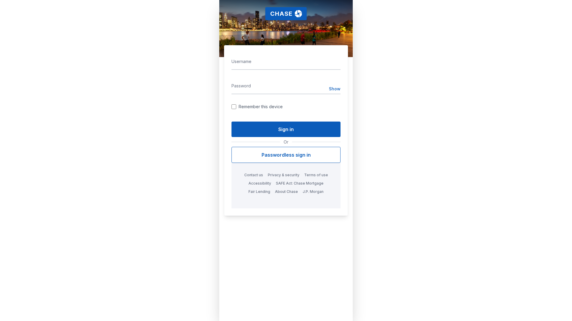 Screenshot of chase-secureonlinebanking.vercel.app