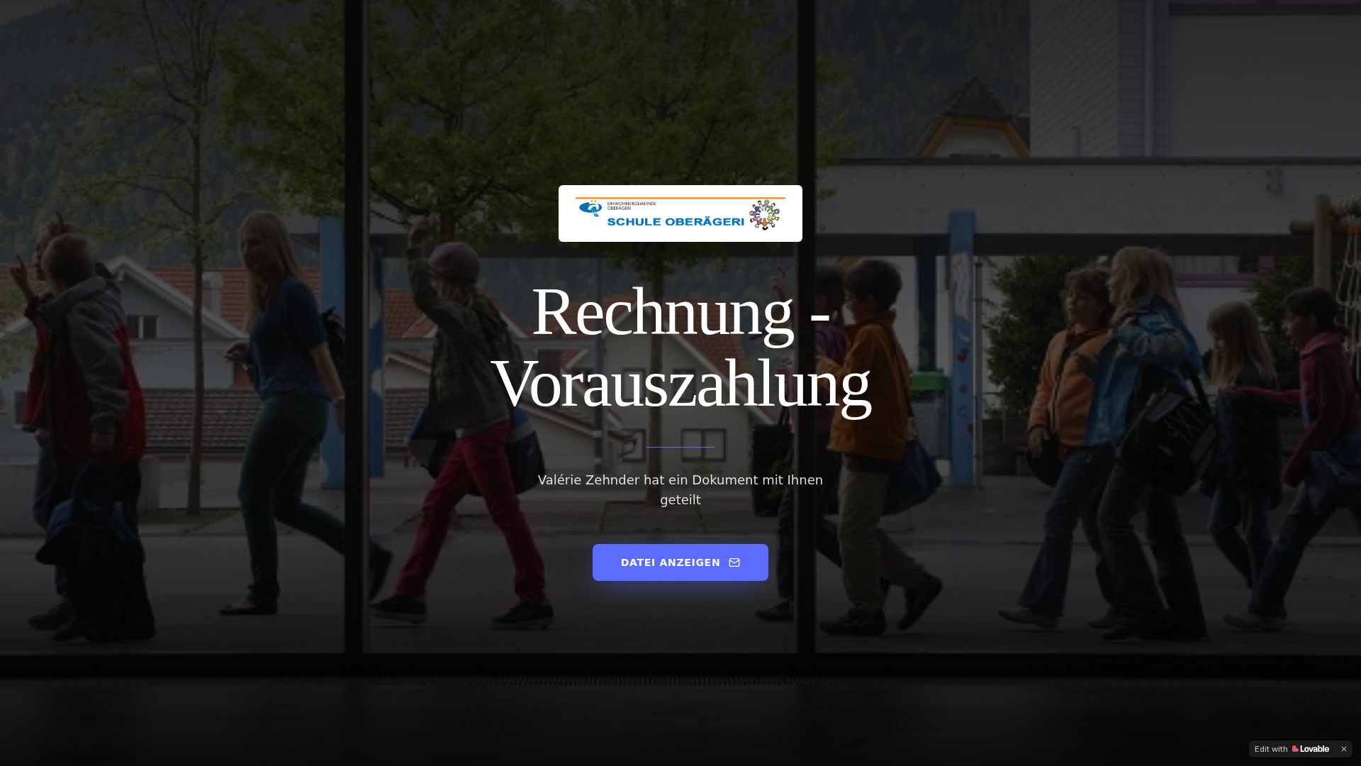 Screenshot of schule-oberaegeri.lovable.app