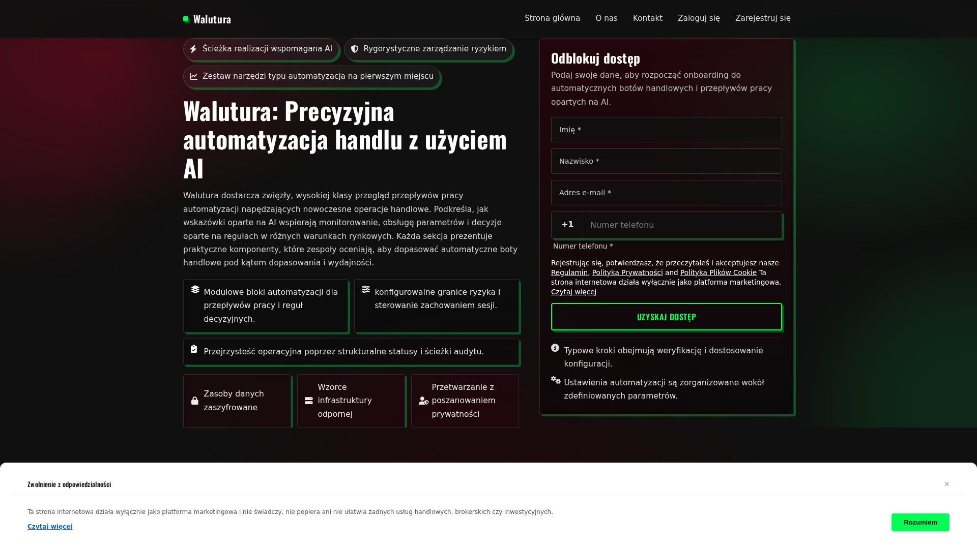 Screenshot of walutura.pro