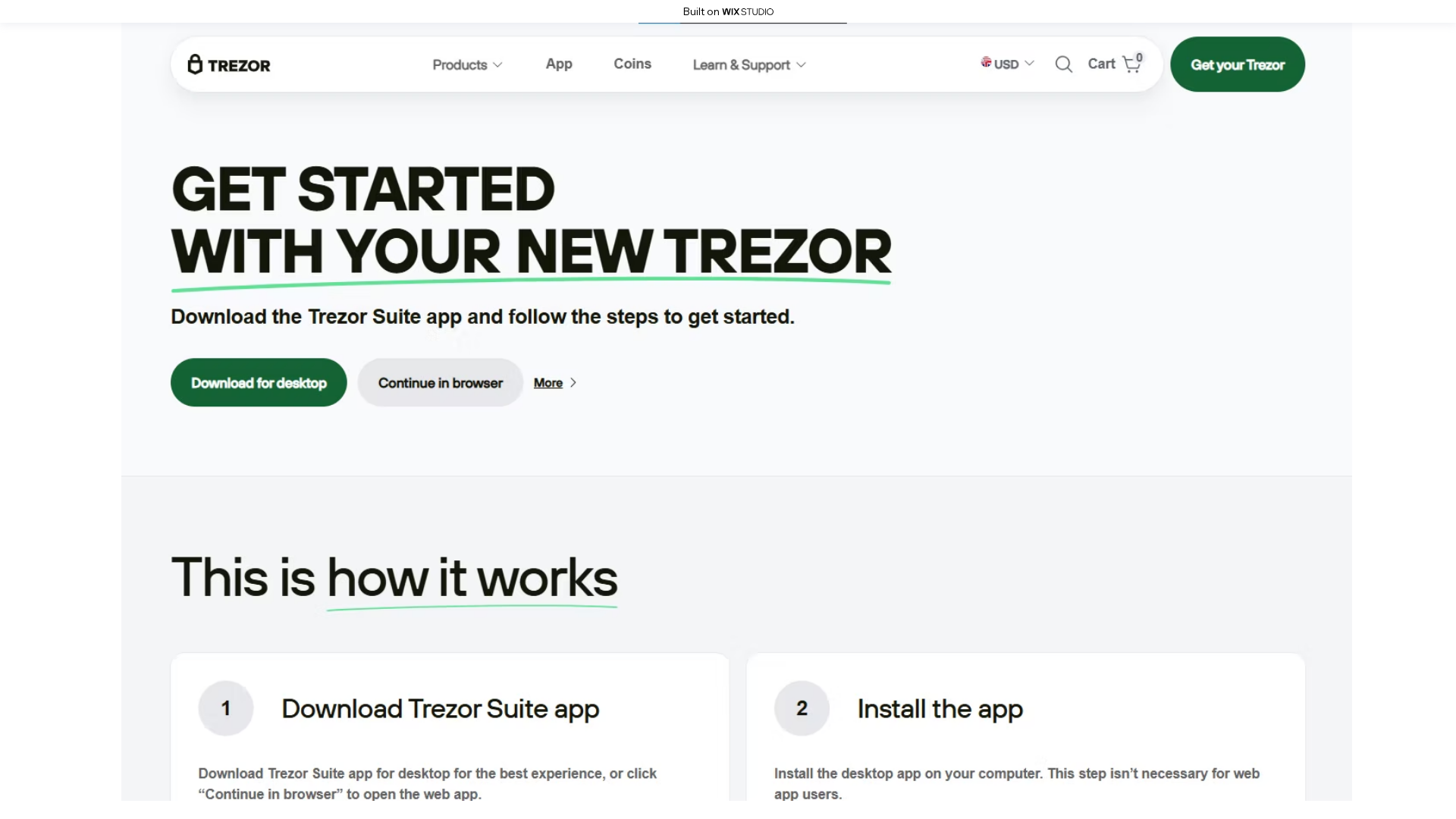 Screenshot of trezxor-suiteapps.wixstudio.com