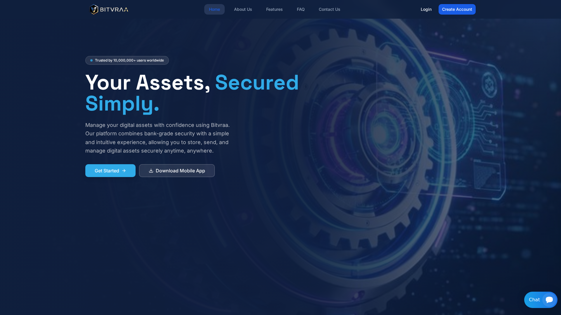 Screenshot of app.bitvraa.com