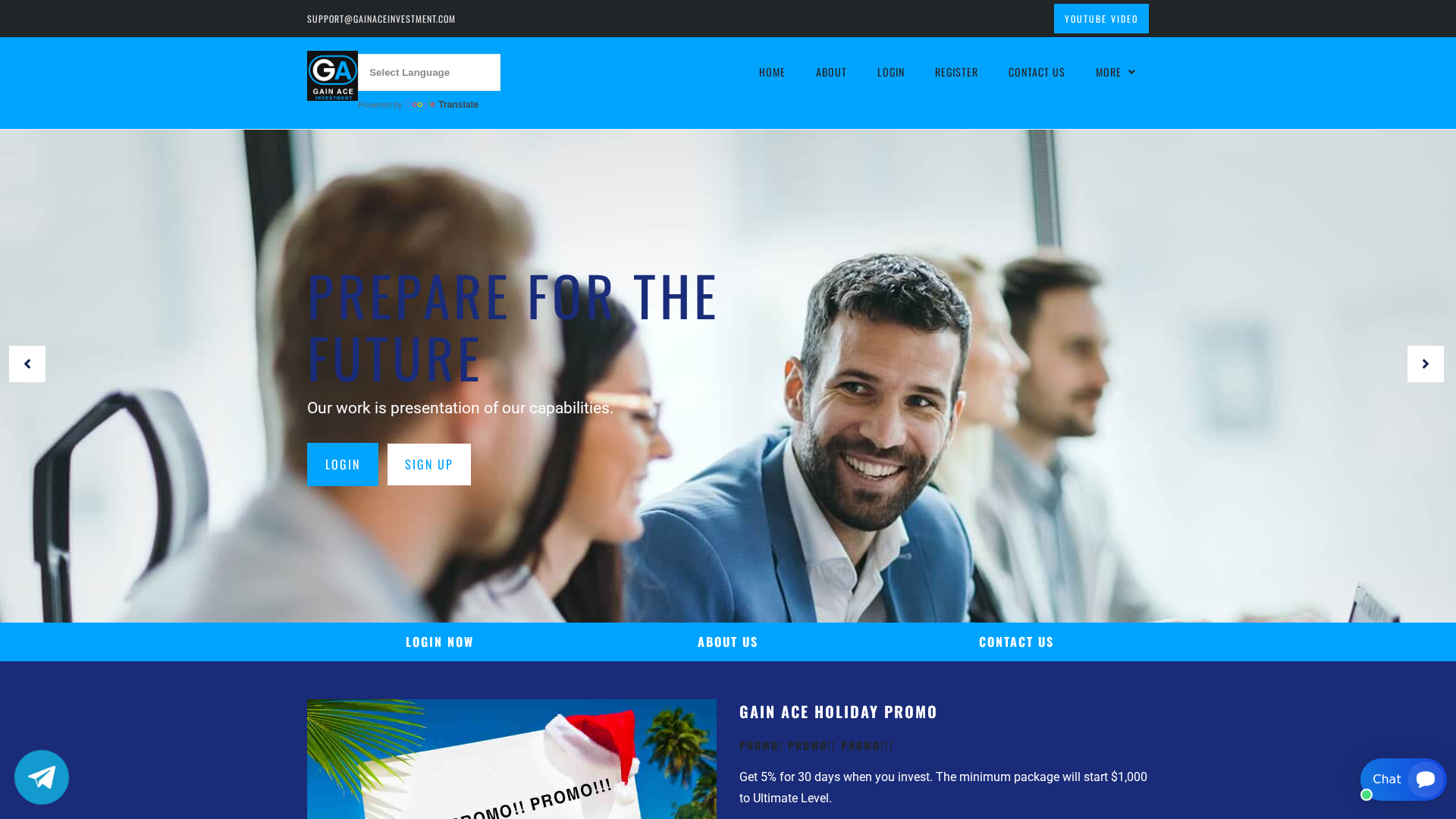 Screenshot of gainaceinvestment.com