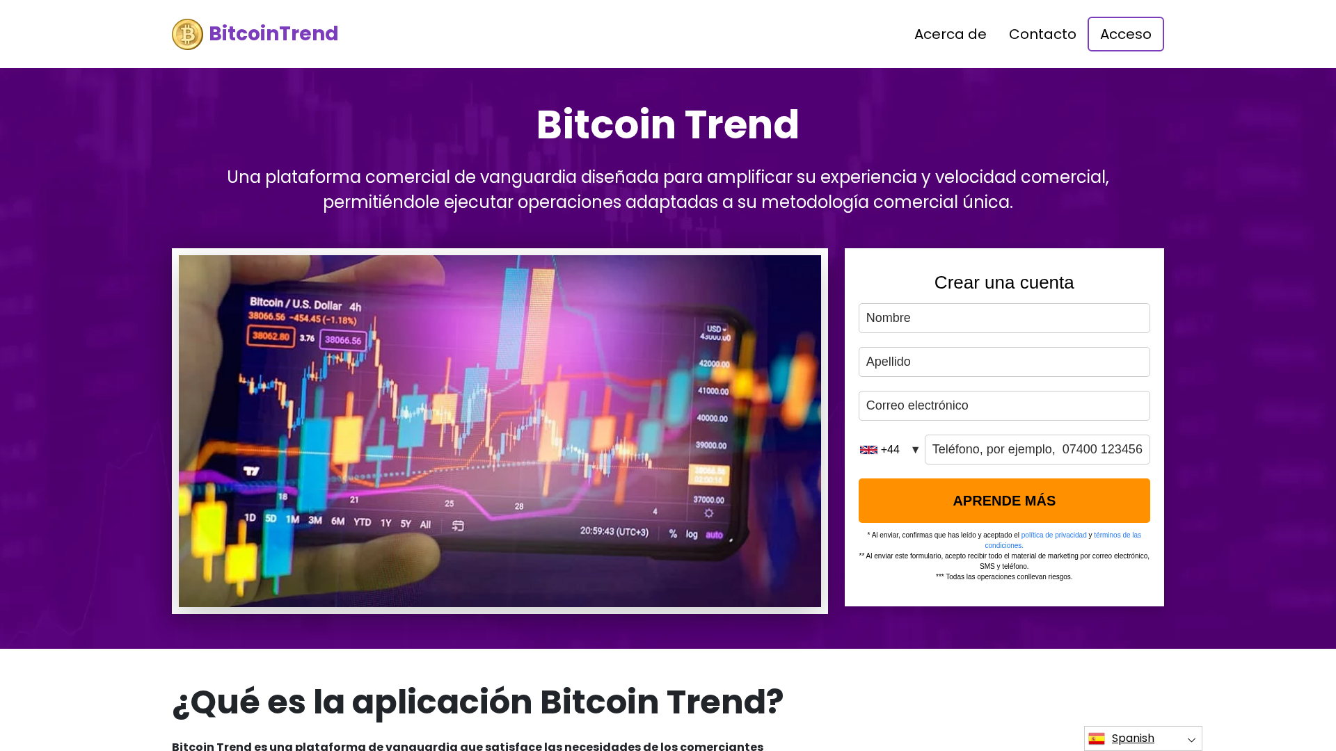 Screenshot of bitcoin-trend.com