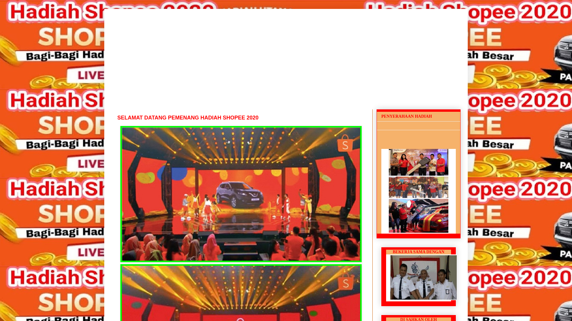Screenshot of www.pusatshopee79.blogspot.com