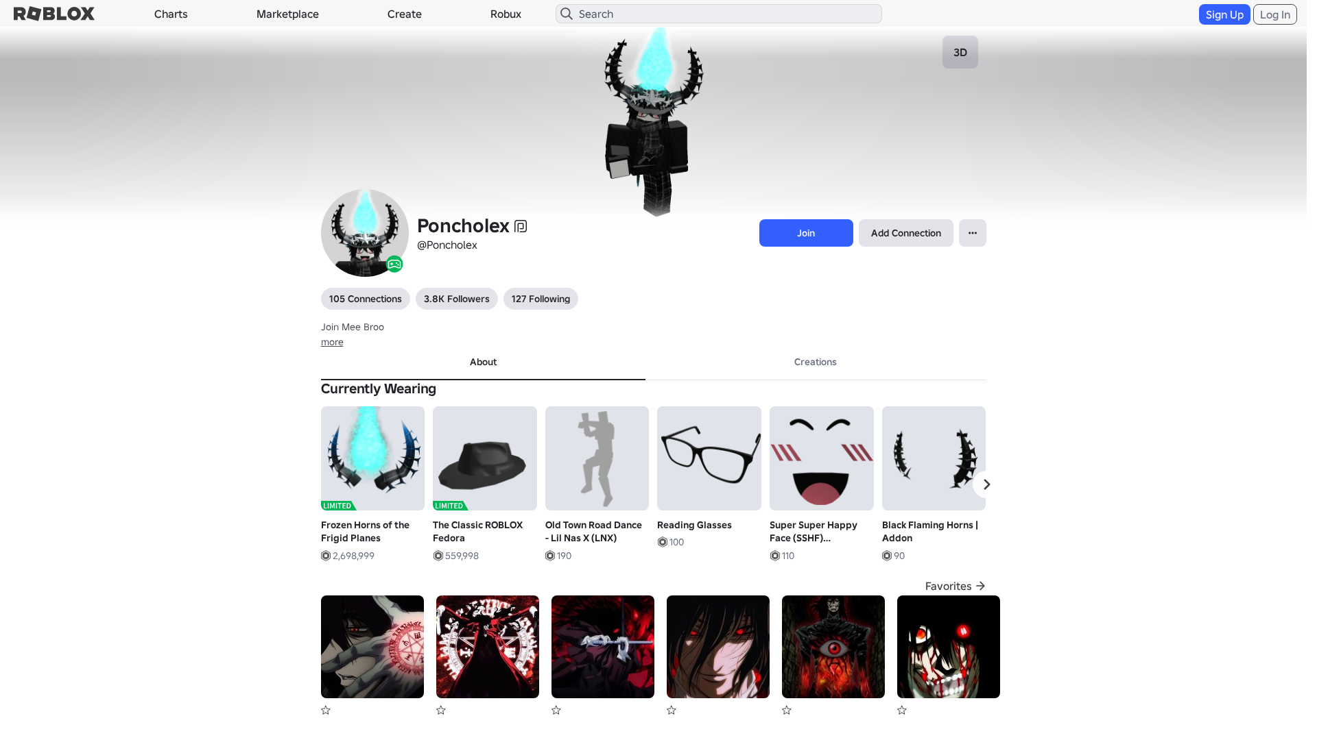 Screenshot of roblx.me