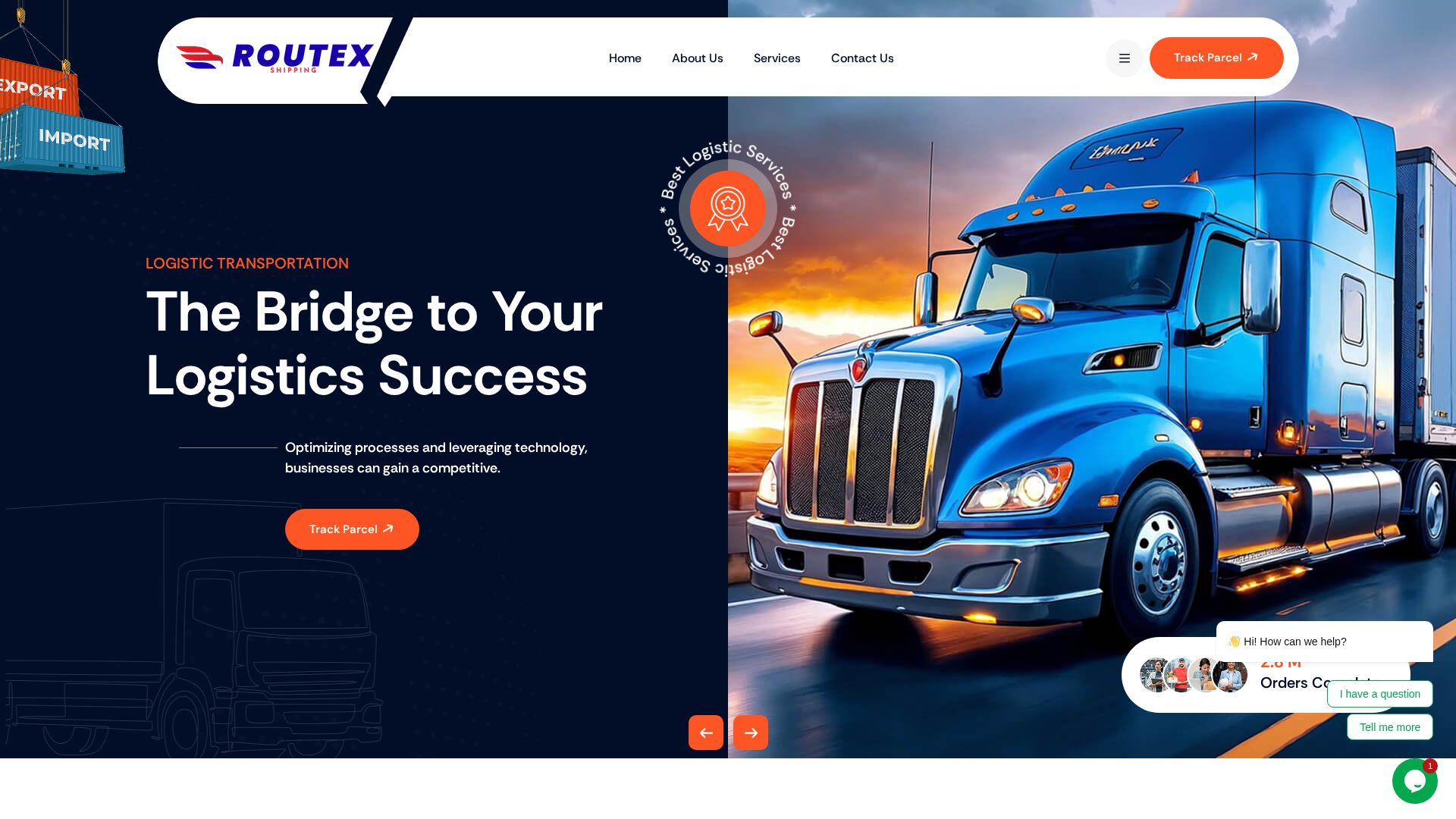 Screenshot of routexshipping.com