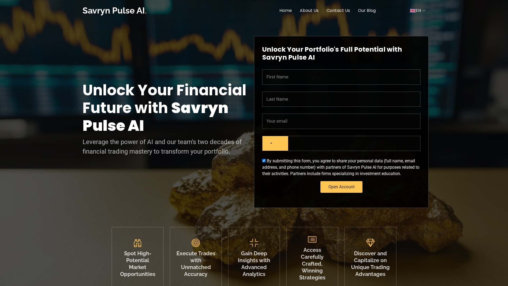Screenshot of mysavrynpulseai.org