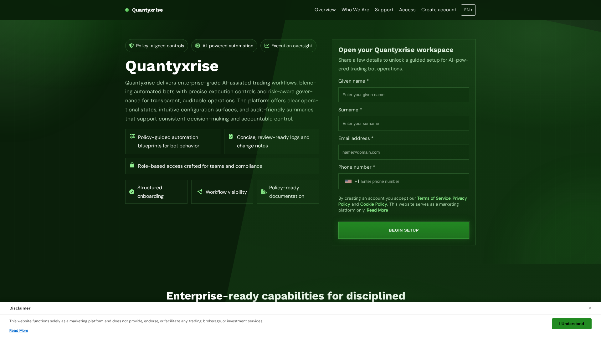 Screenshot of quantyxrise.shop
