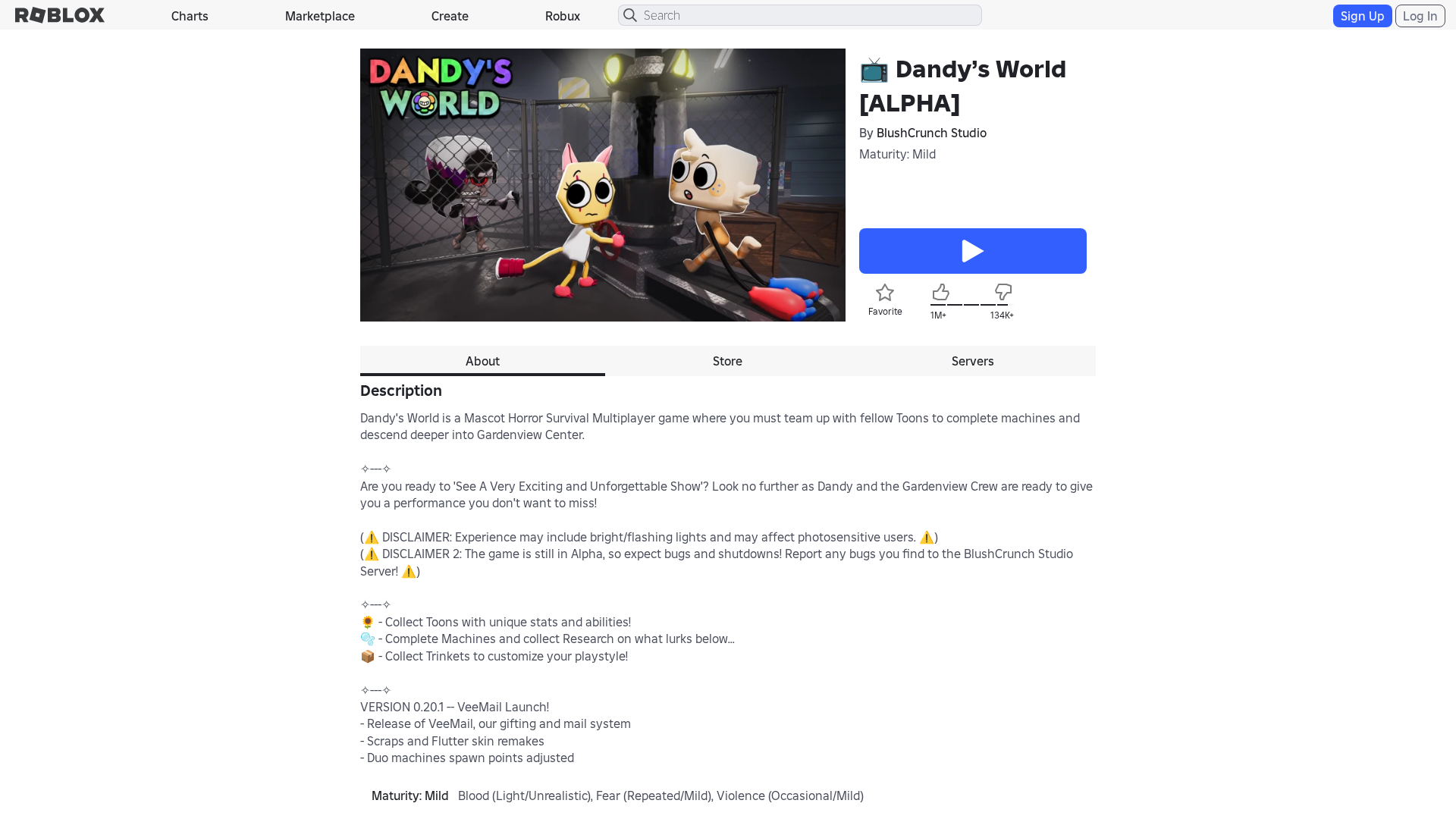 Screenshot of www.roblox.com.bi