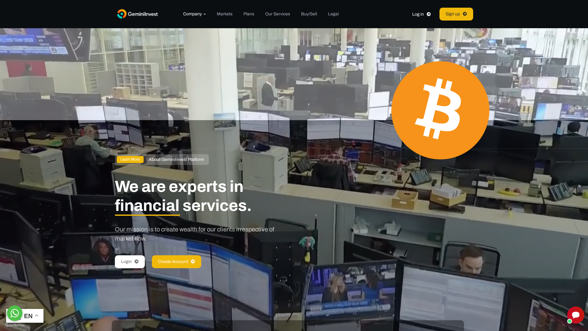 Screenshot of geminiinvestplatform.org