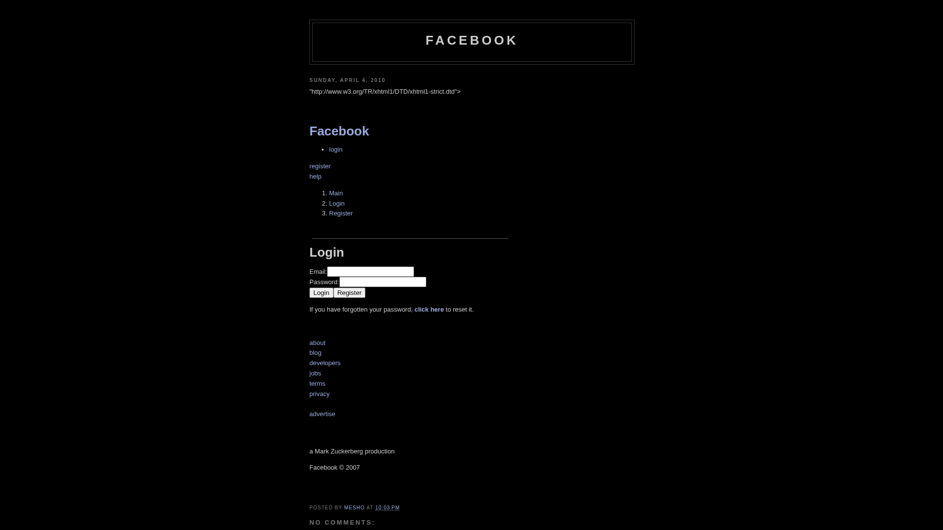 Screenshot of facebook-calls.blogspot.com