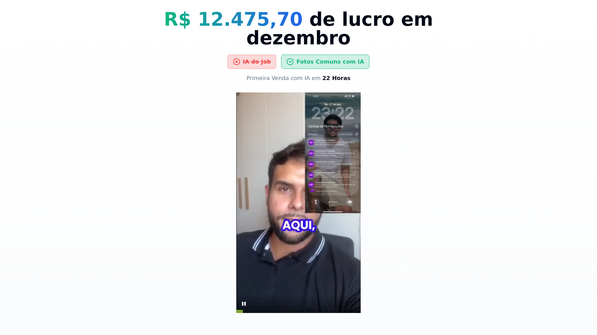 Screenshot of primeiravendacomia.lovable.app