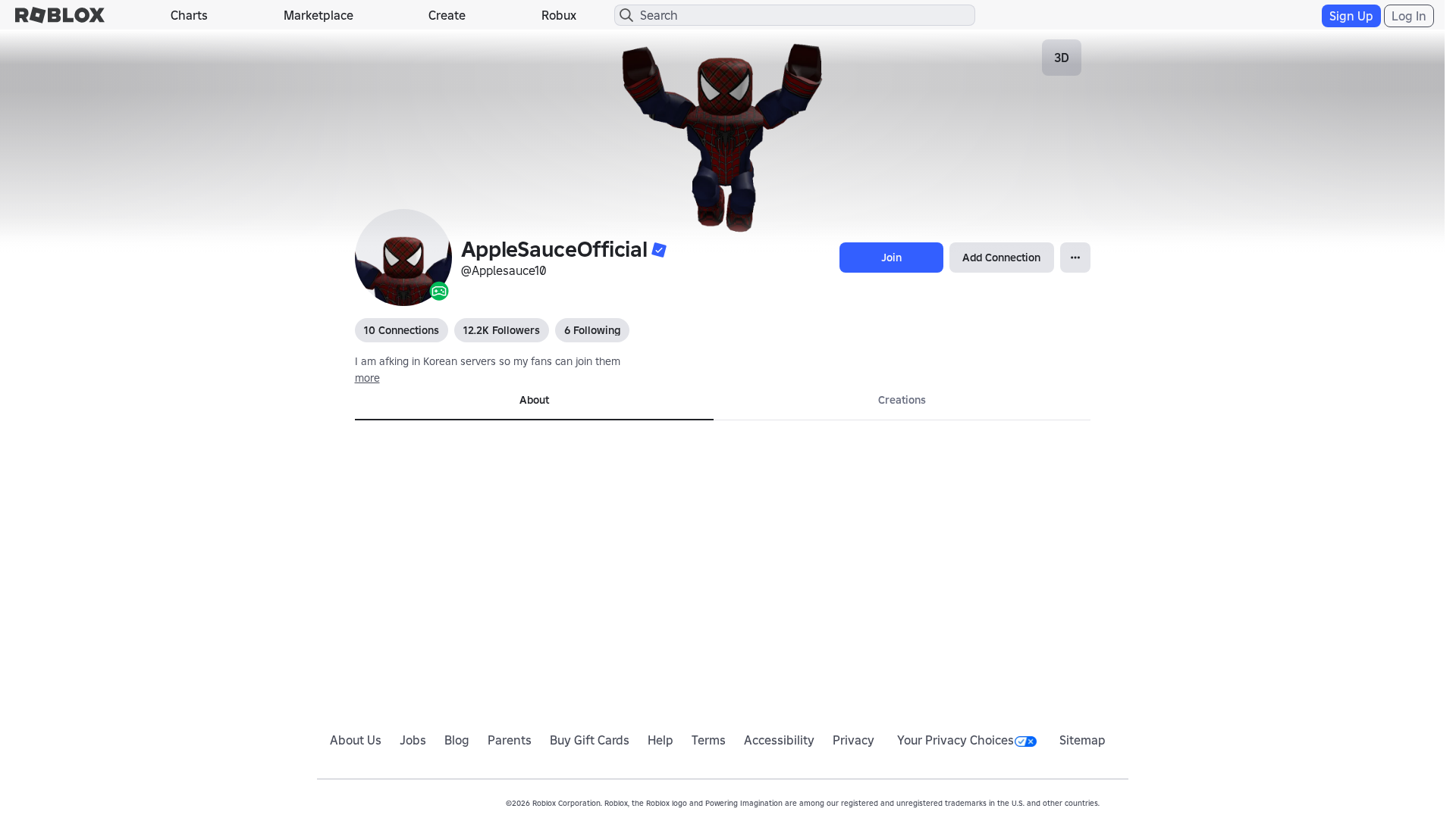Screenshot of www.roblox.com.bi