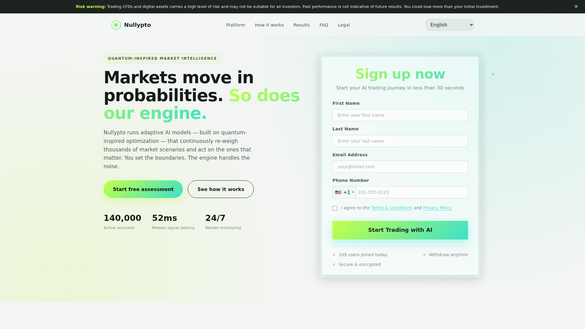 Screenshot of nullyptoai.com