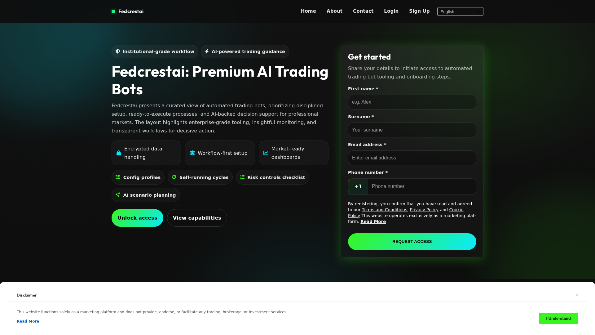 Screenshot of fedcrestai.click