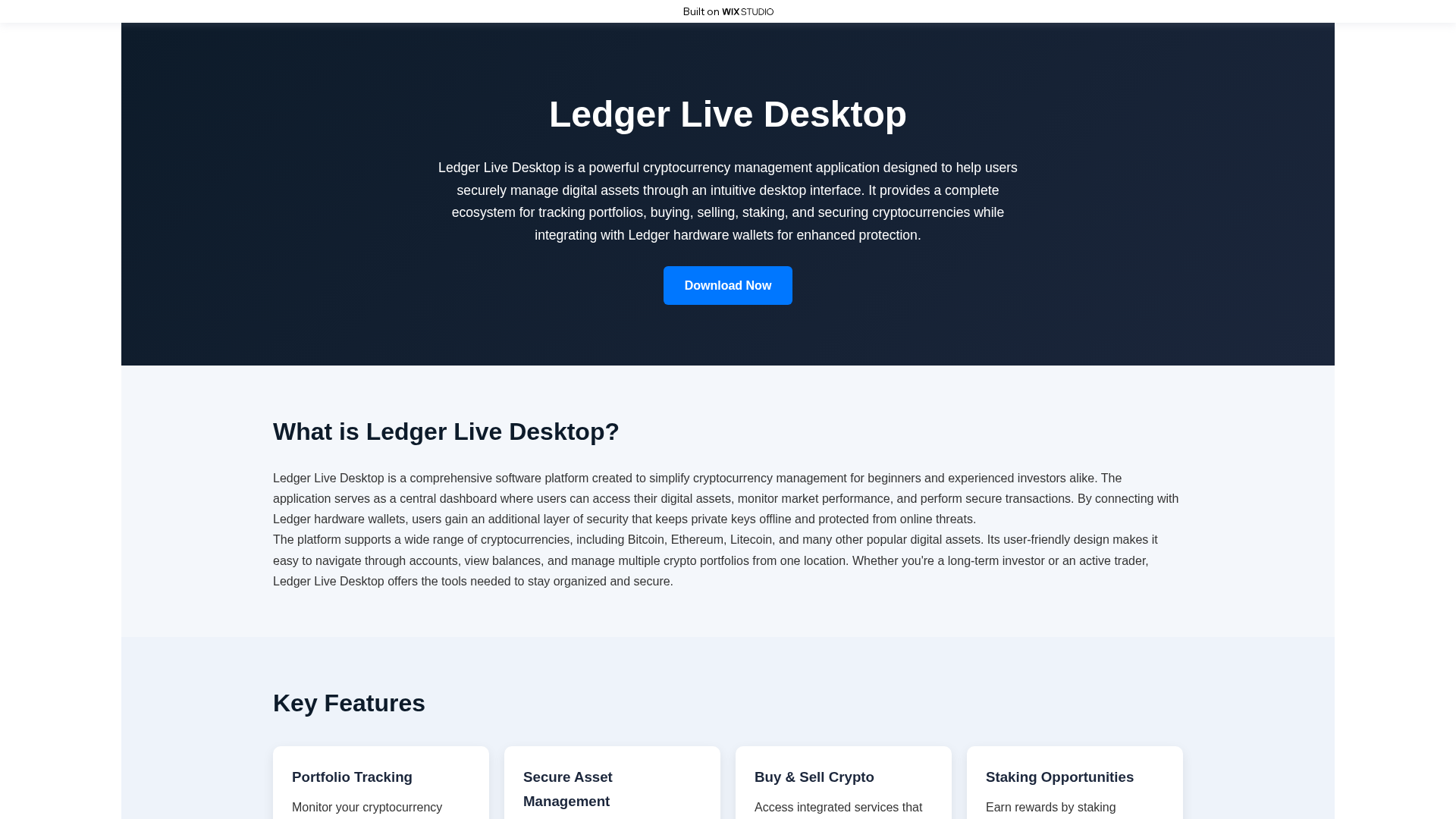 Screenshot of homedesktop-ledxers.wixstudio.com