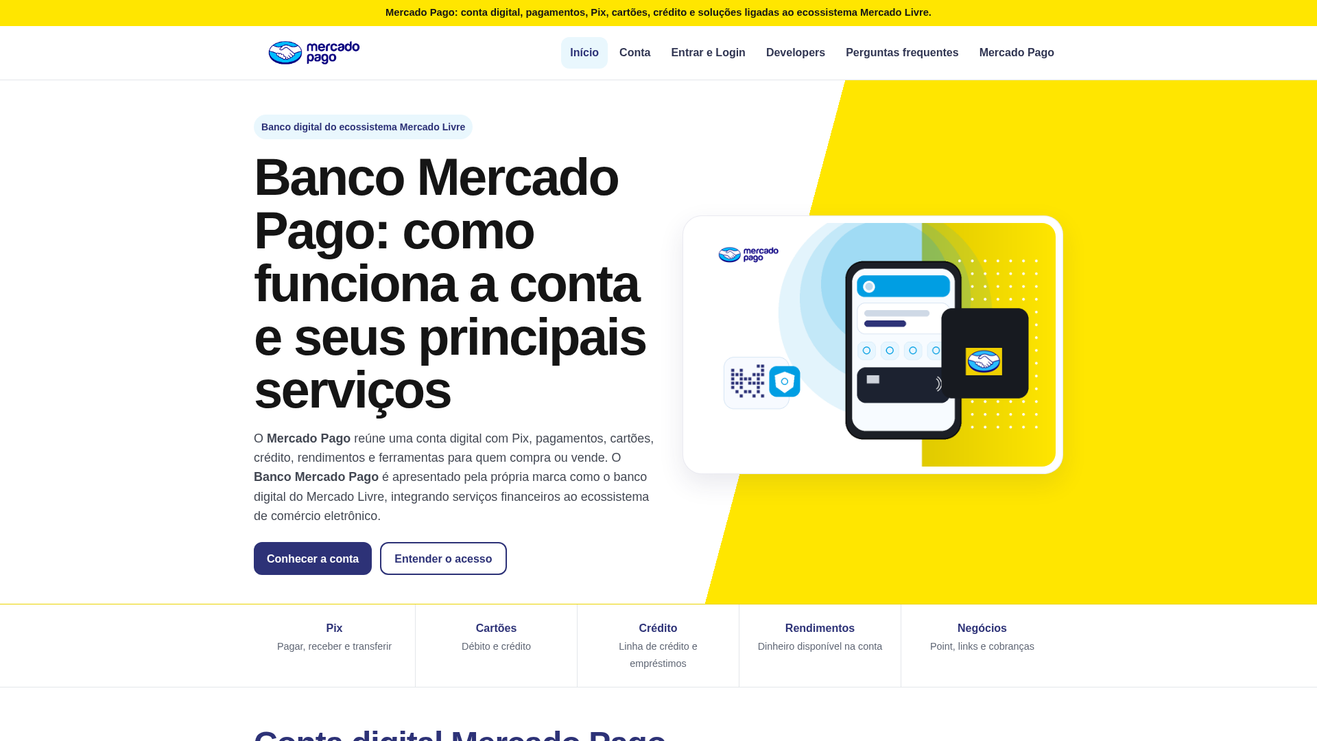Screenshot of www.mercadopagobanco.digital