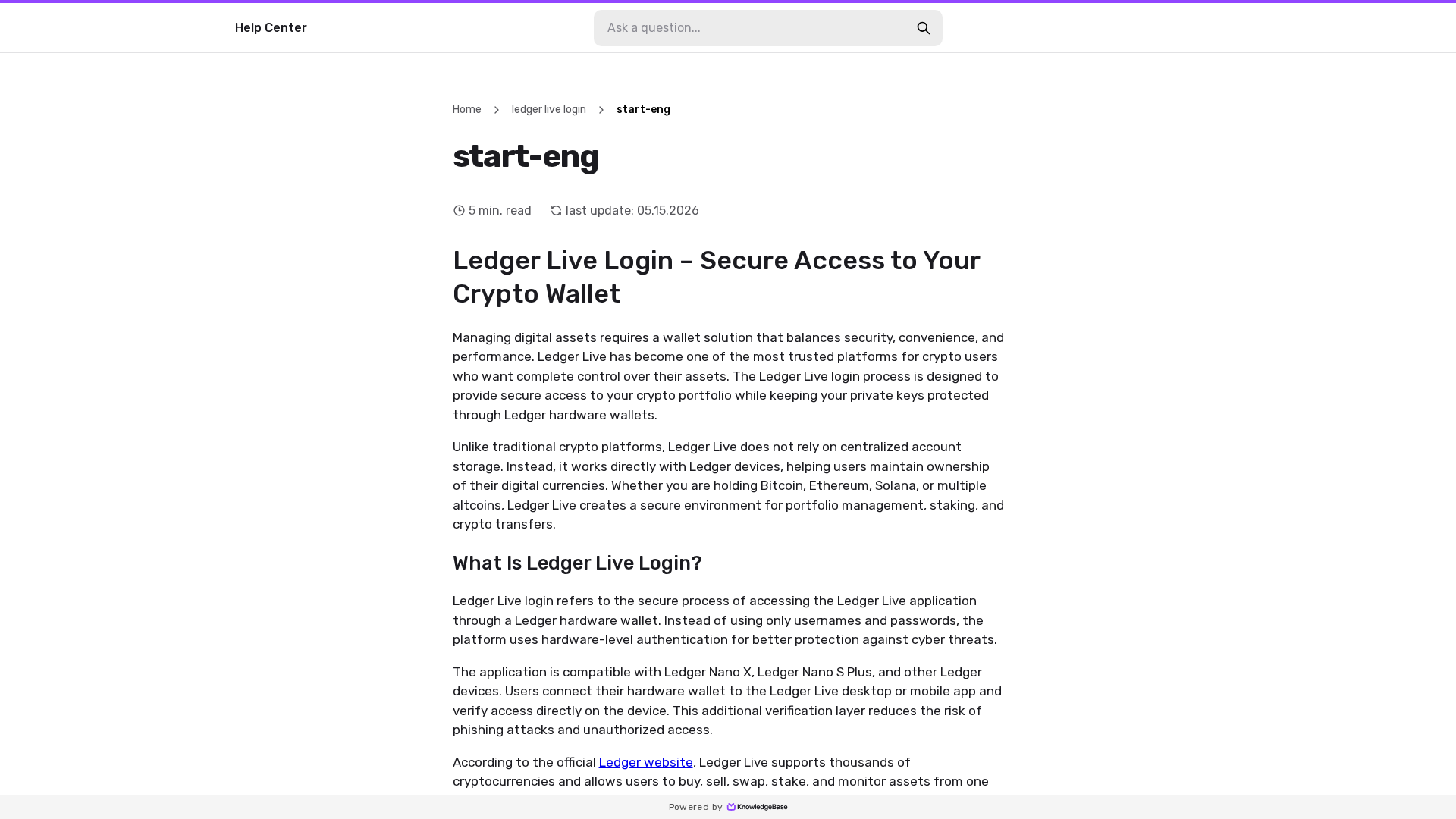 Screenshot of homepage.kb.help