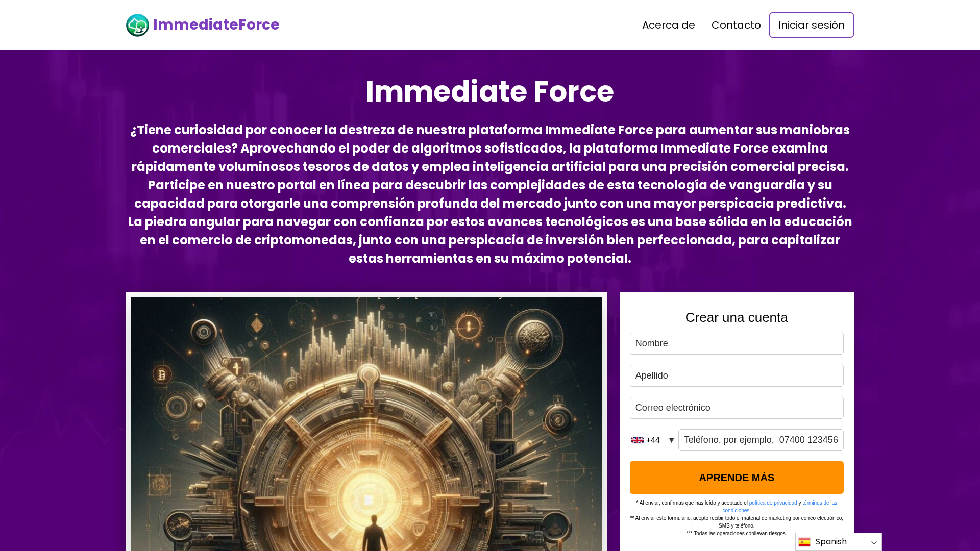 Screenshot of immediateforce.com