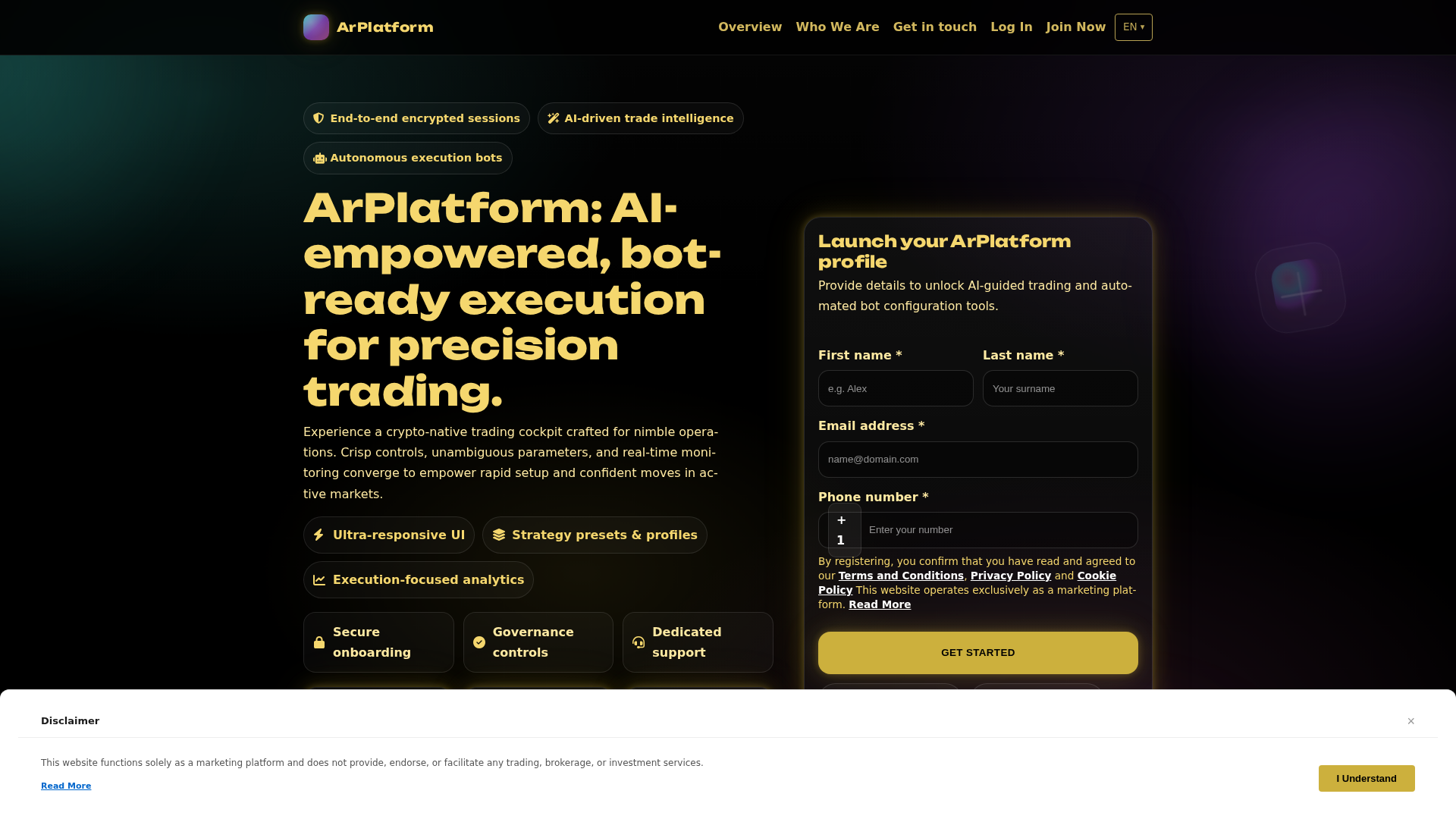 Screenshot of arplatform-engine.com