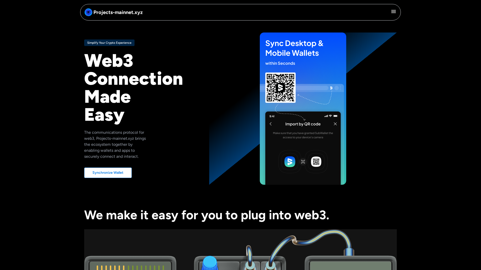 Screenshot of project-mainnet.pages.dev