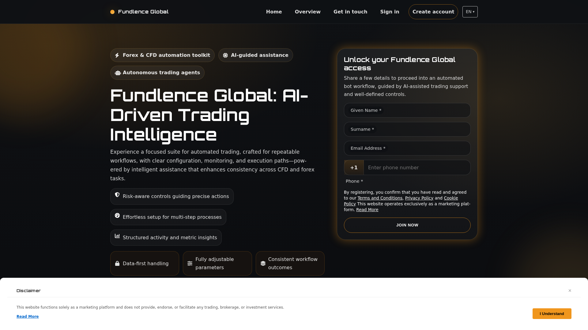 Screenshot of fundlence-global.digital
