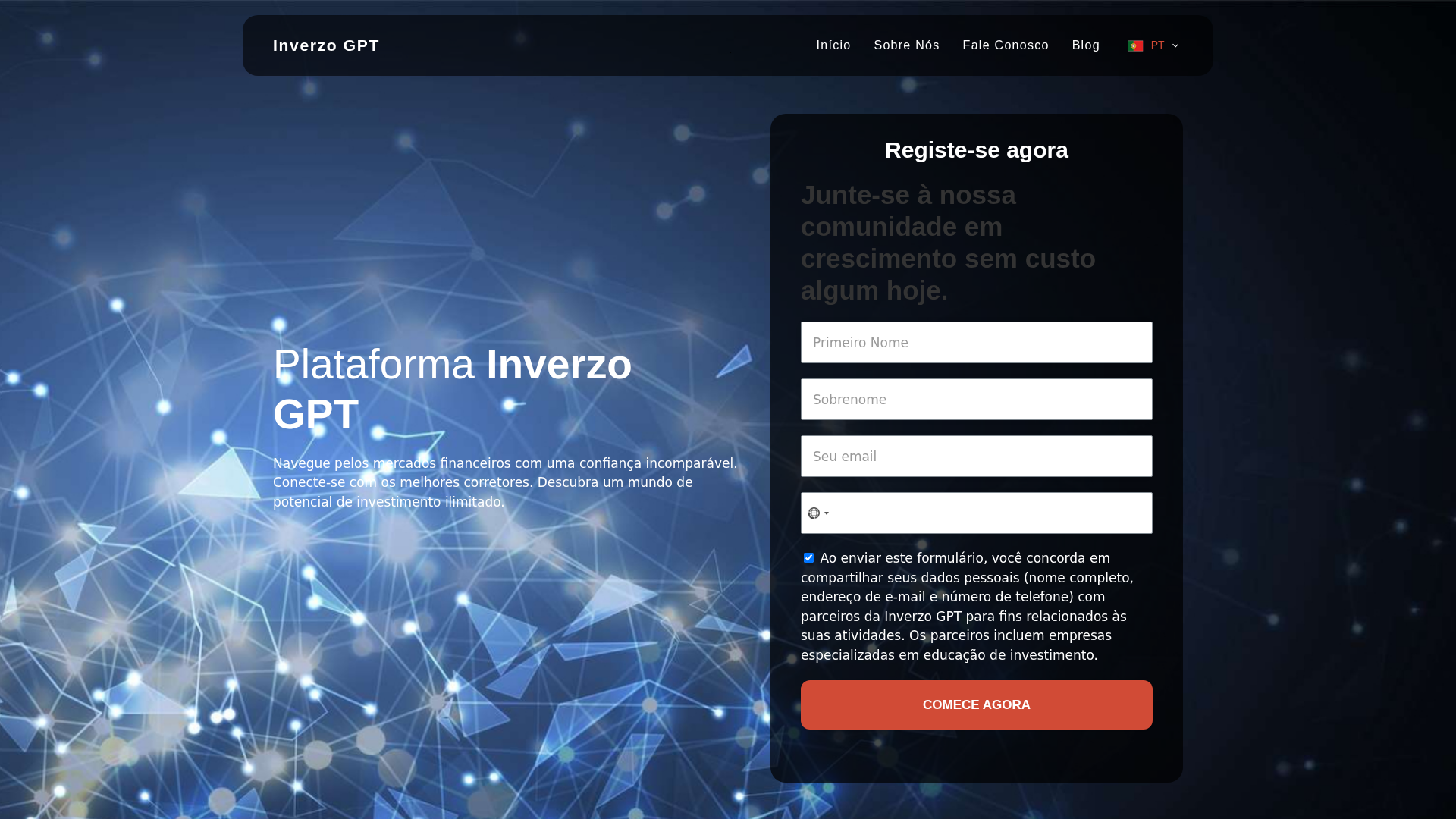 Screenshot of theinverzogptapps.net