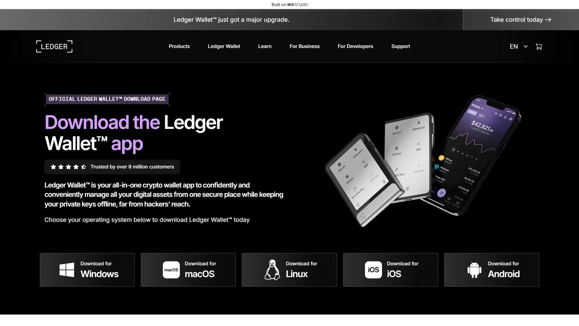 Screenshot of startapps-ledgrecdn.wixstudio.com